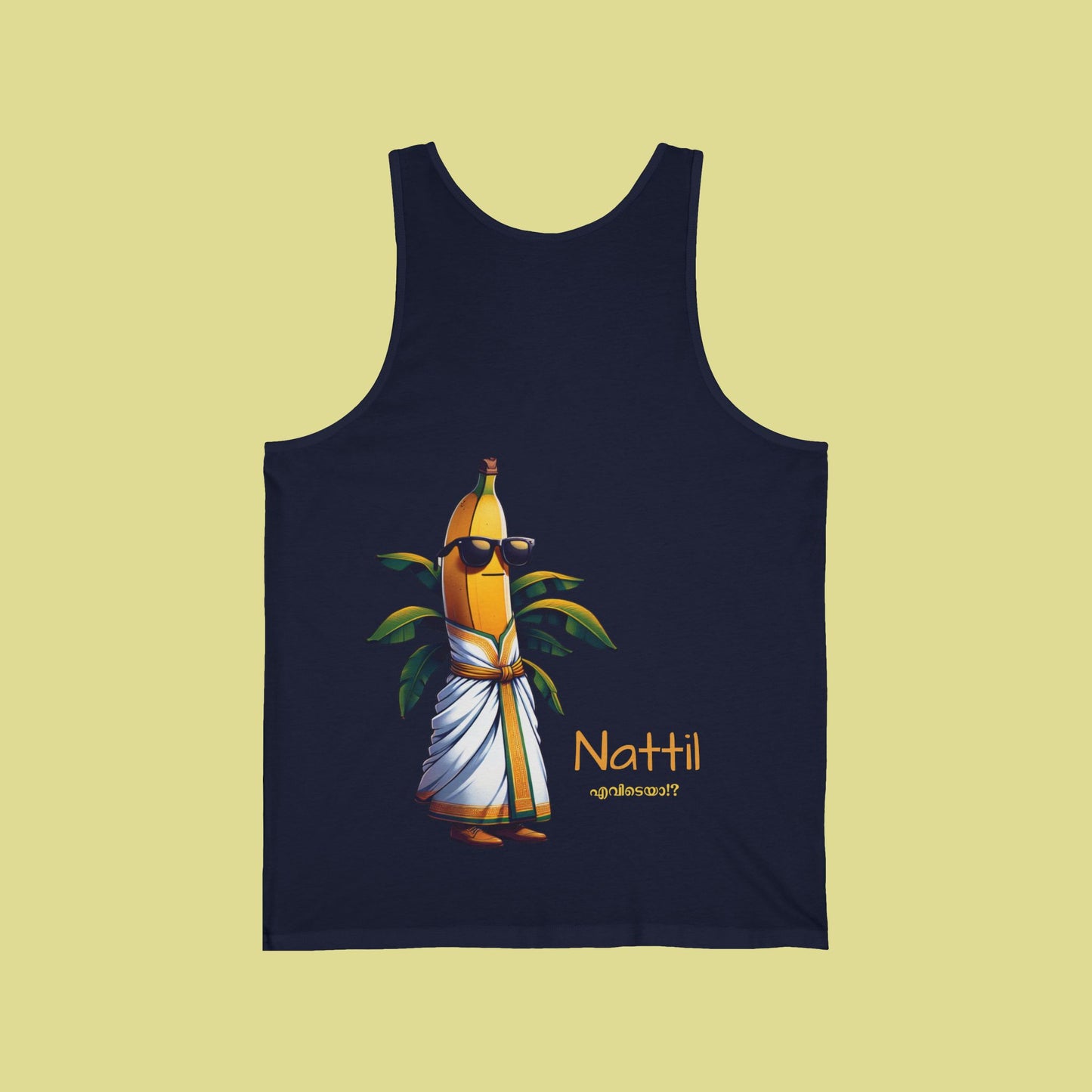 Nattil Evideya Unisex Jersey Tank - Fun Tropical Design for Warm Days