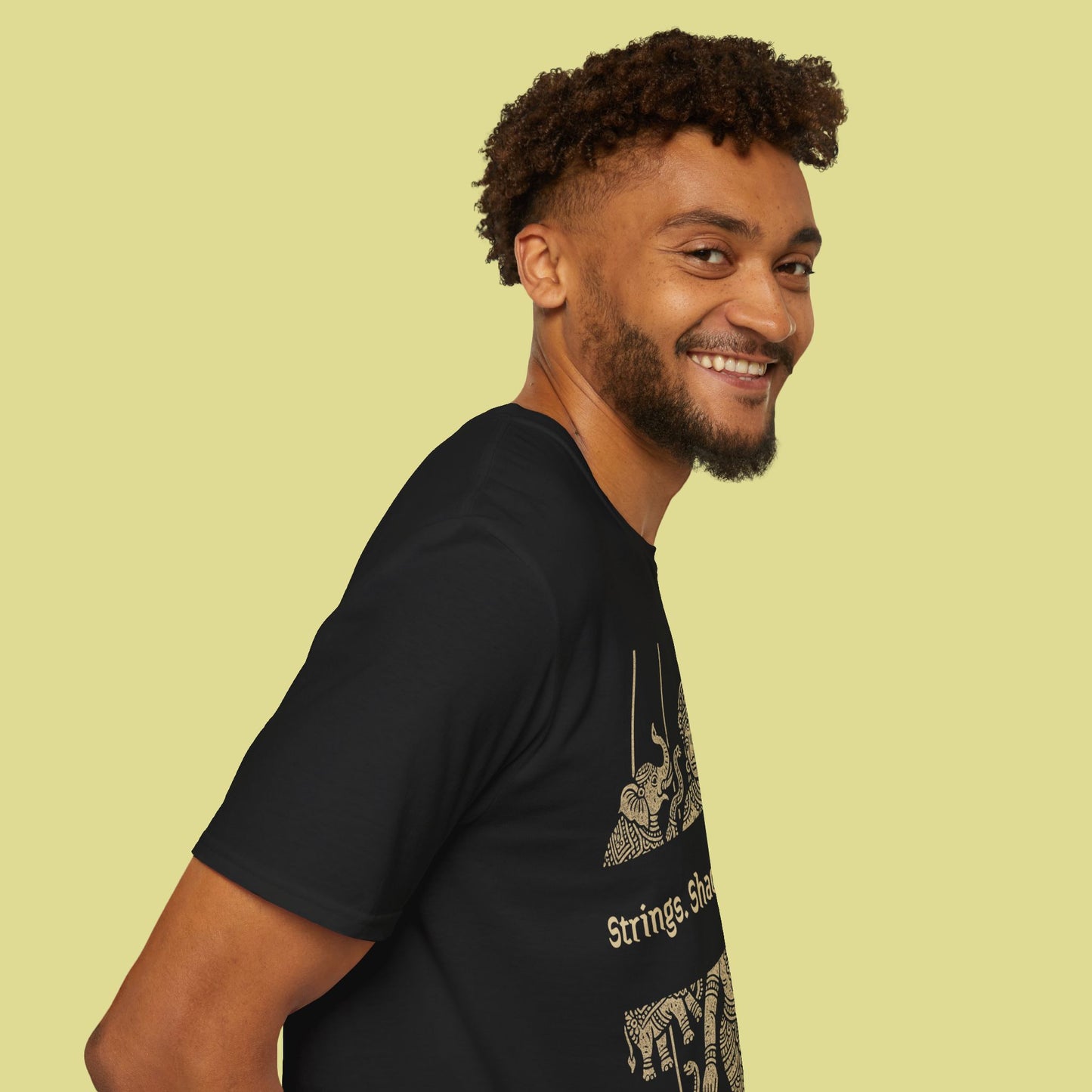 Cultural Graphic T-Shirt – Strings. Shadows. Stories.