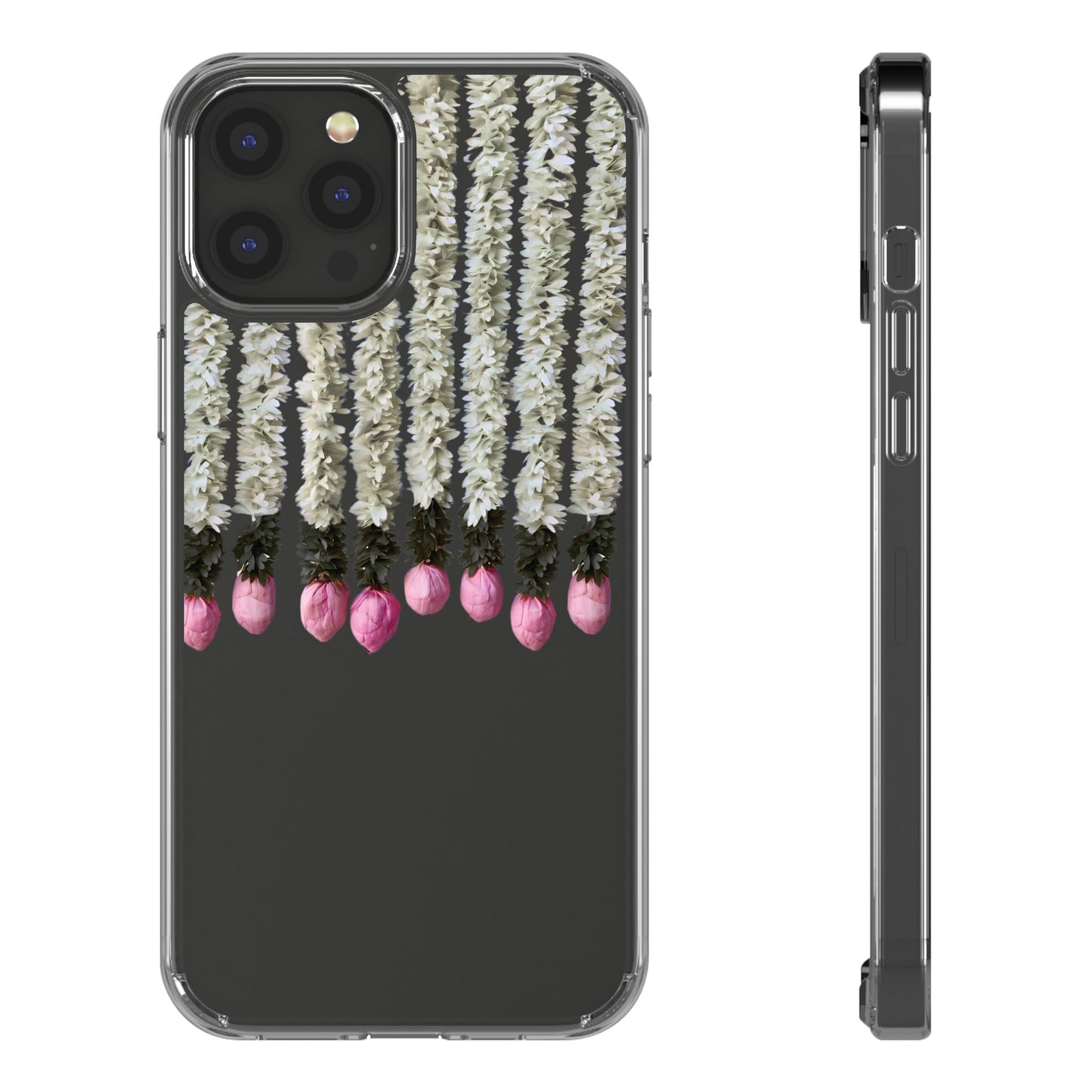 Floral Clear Phone Case - Elegant Flower Design for Spring