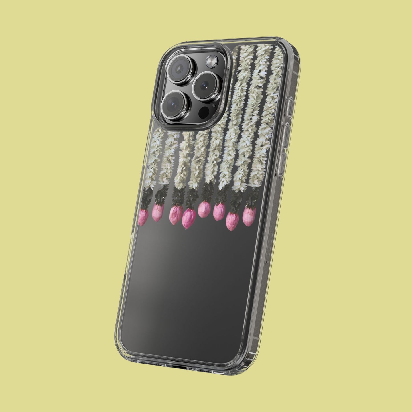 Floral Clear Phone Case - Elegant Flower Design for Spring
