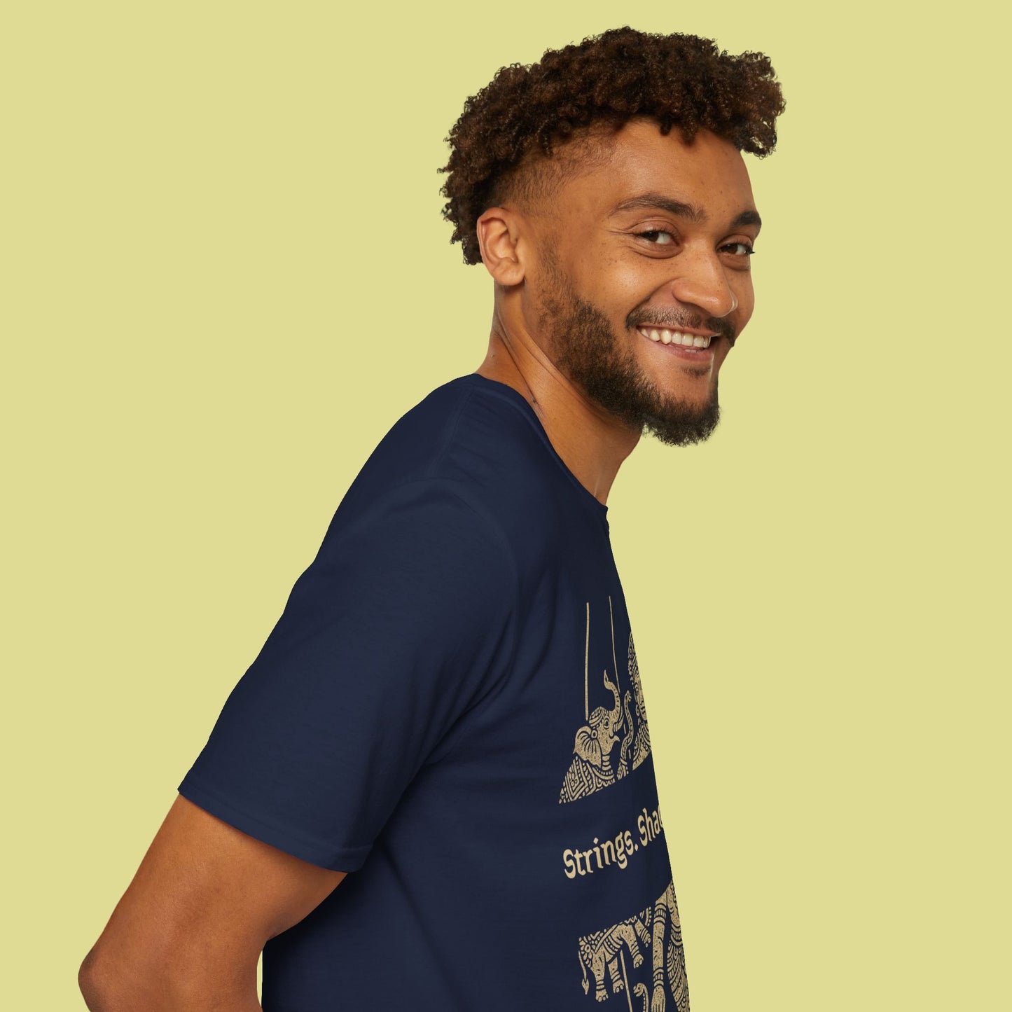 Cultural Graphic T-Shirt – Strings. Shadows. Stories.