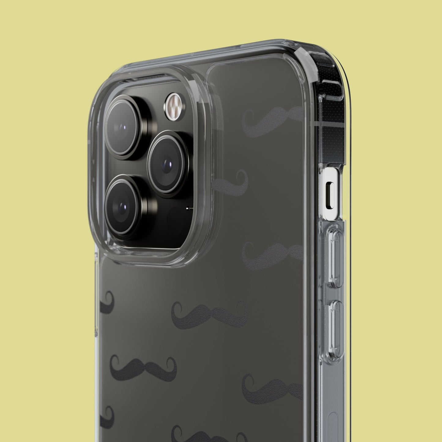 Funny Mustache Clear Phone Case