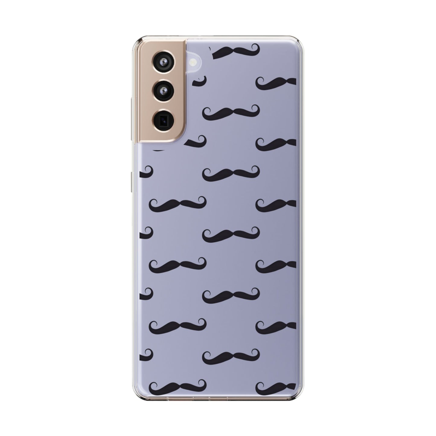 Funny Mustache Clear Phone Case