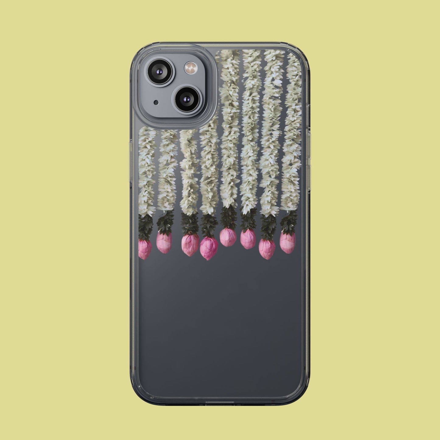 Floral Clear Phone Case - Elegant Flower Design for Spring