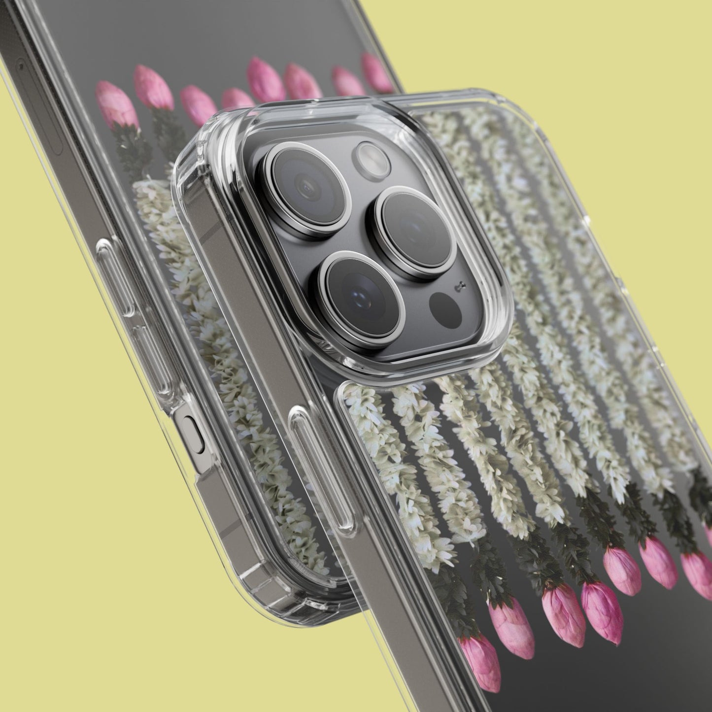 Floral Clear Phone Case - Elegant Flower Design for Spring