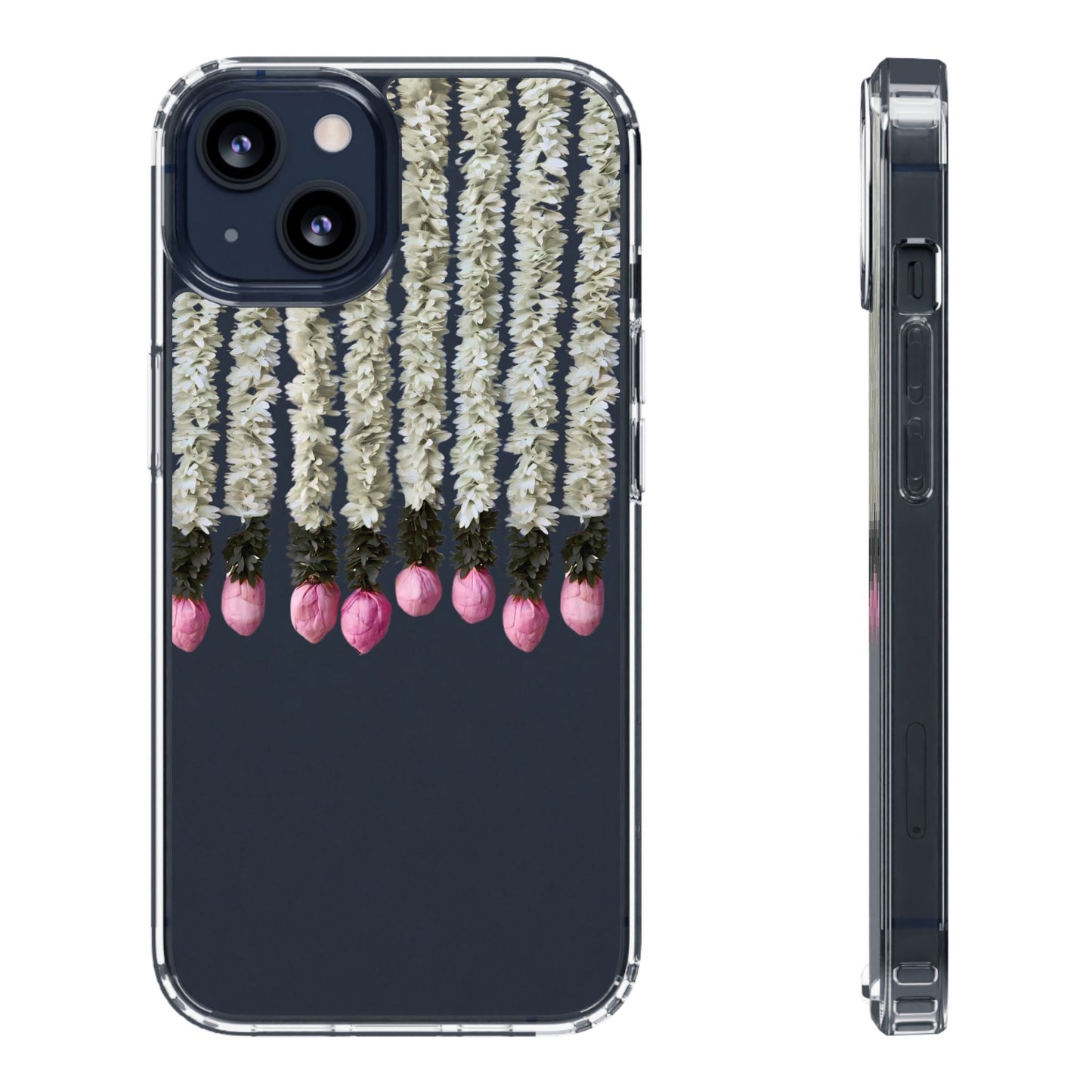 Floral Clear Phone Case - Elegant Flower Design for Spring