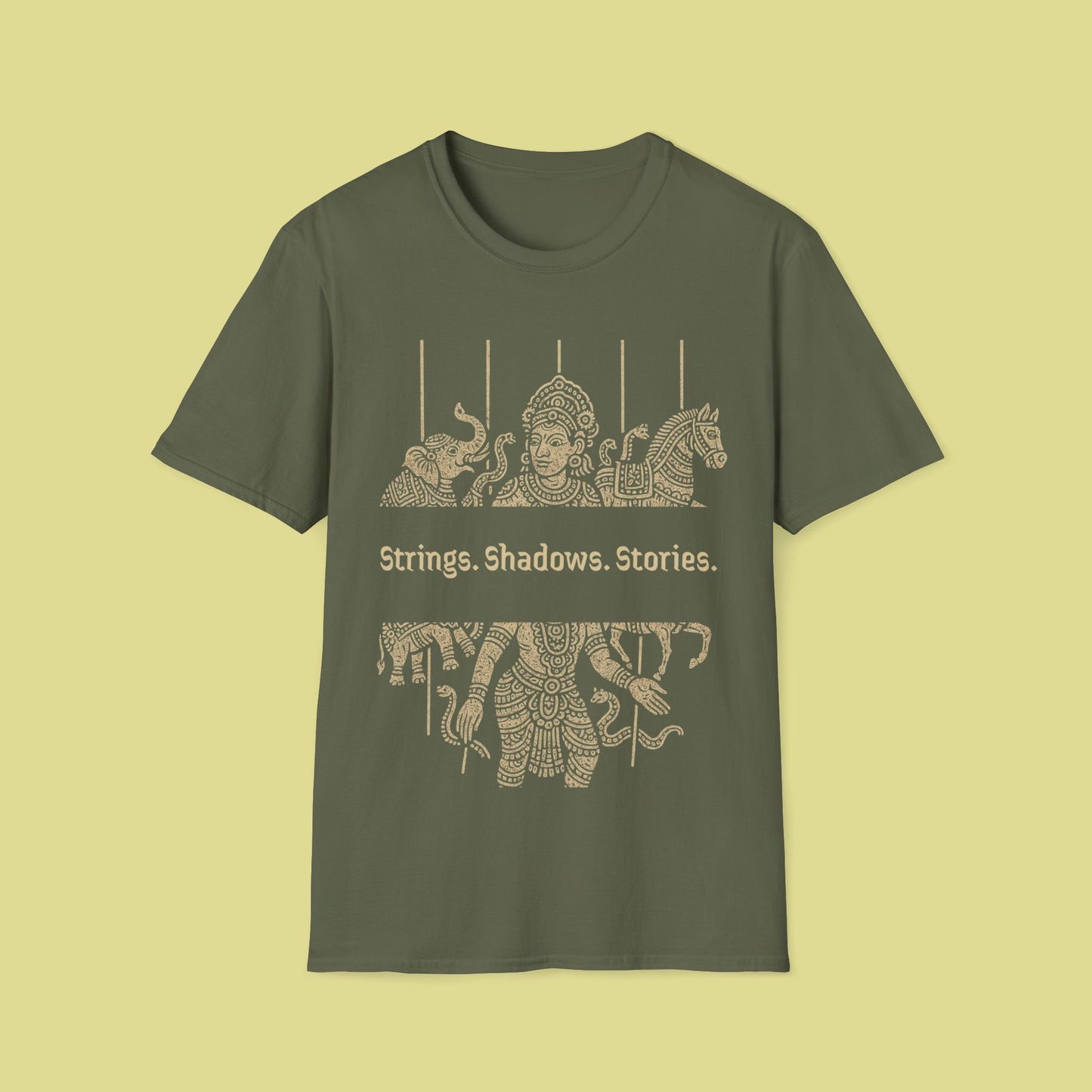 Cultural Graphic T-Shirt – Strings. Shadows. Stories.