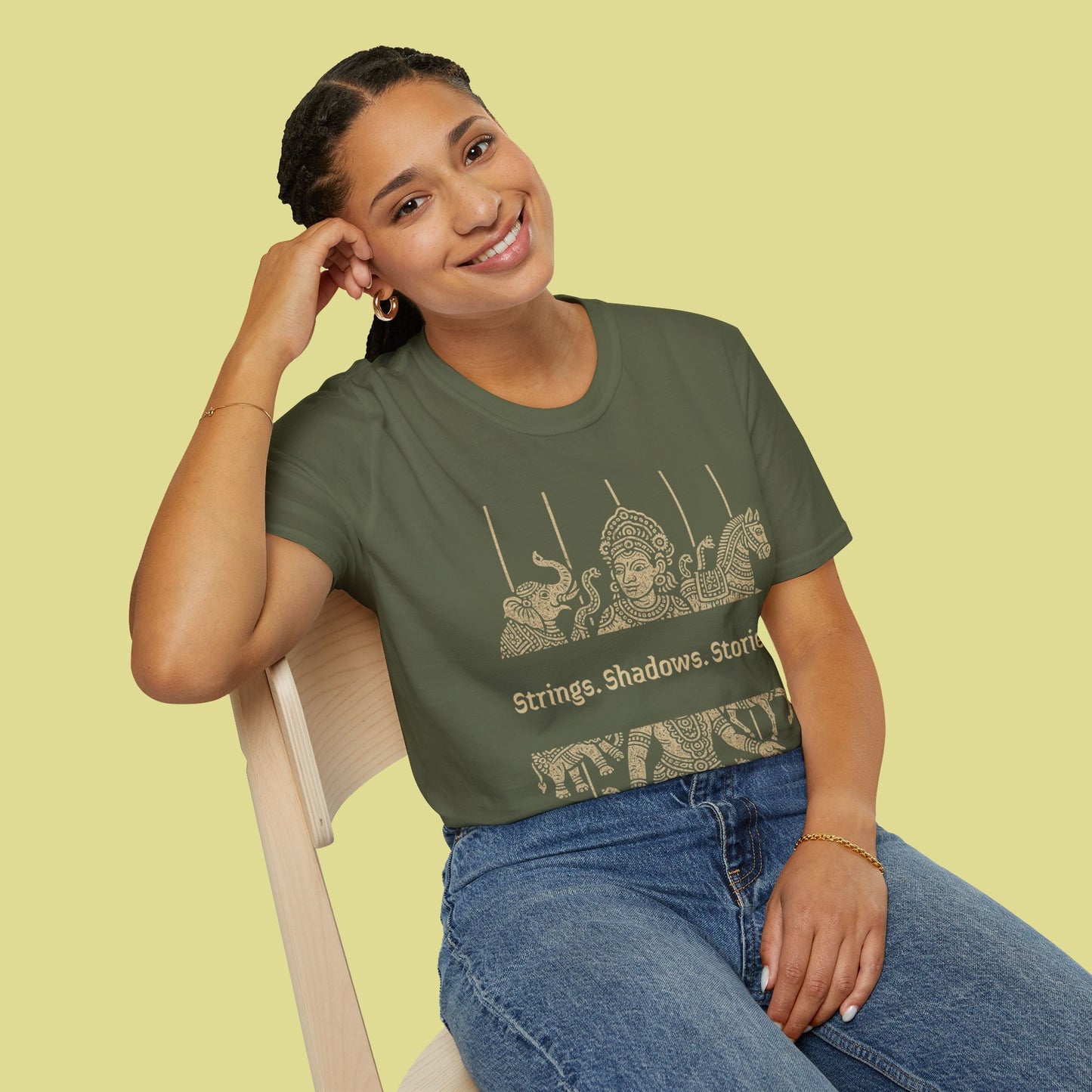 Cultural Graphic T-Shirt – Strings. Shadows. Stories.