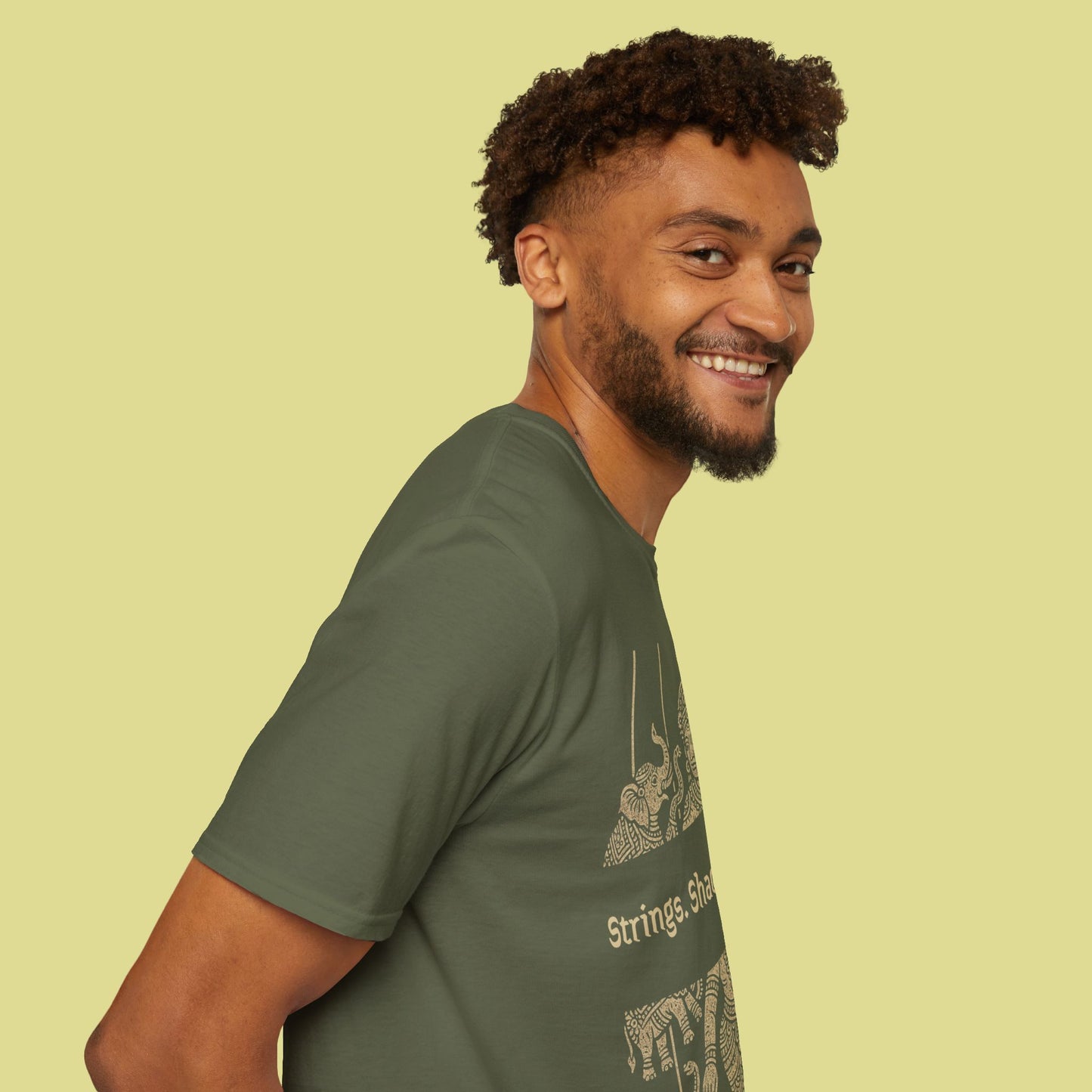 Cultural Graphic T-Shirt – Strings. Shadows. Stories.