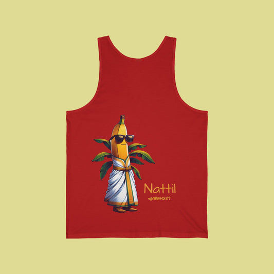 Nattil Evideya Unisex Jersey Tank - Fun Tropical Design for Warm Days