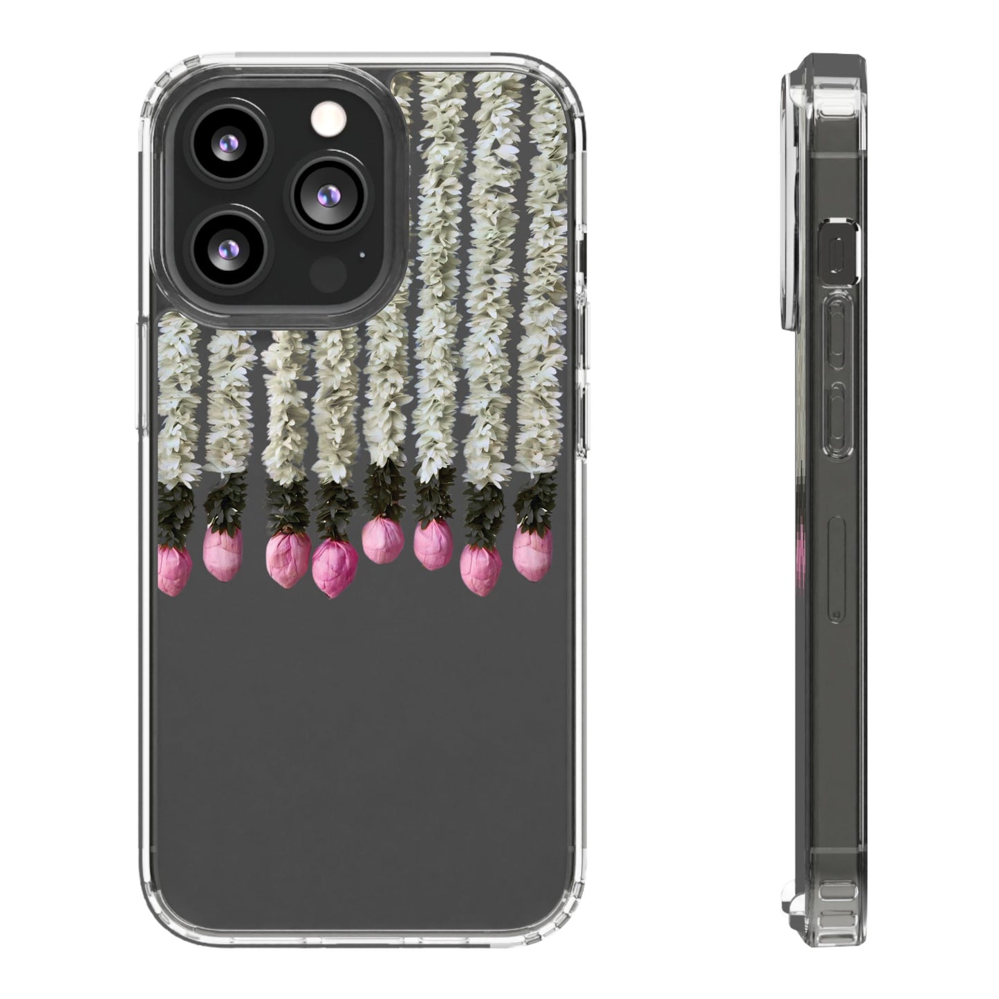 Floral Clear Phone Case - Elegant Flower Design for Spring