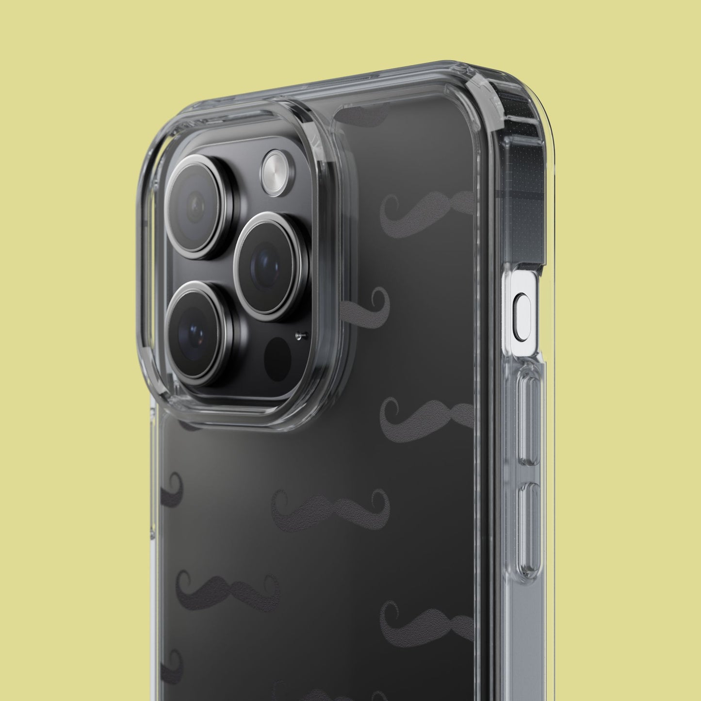 Funny Mustache Clear Phone Case