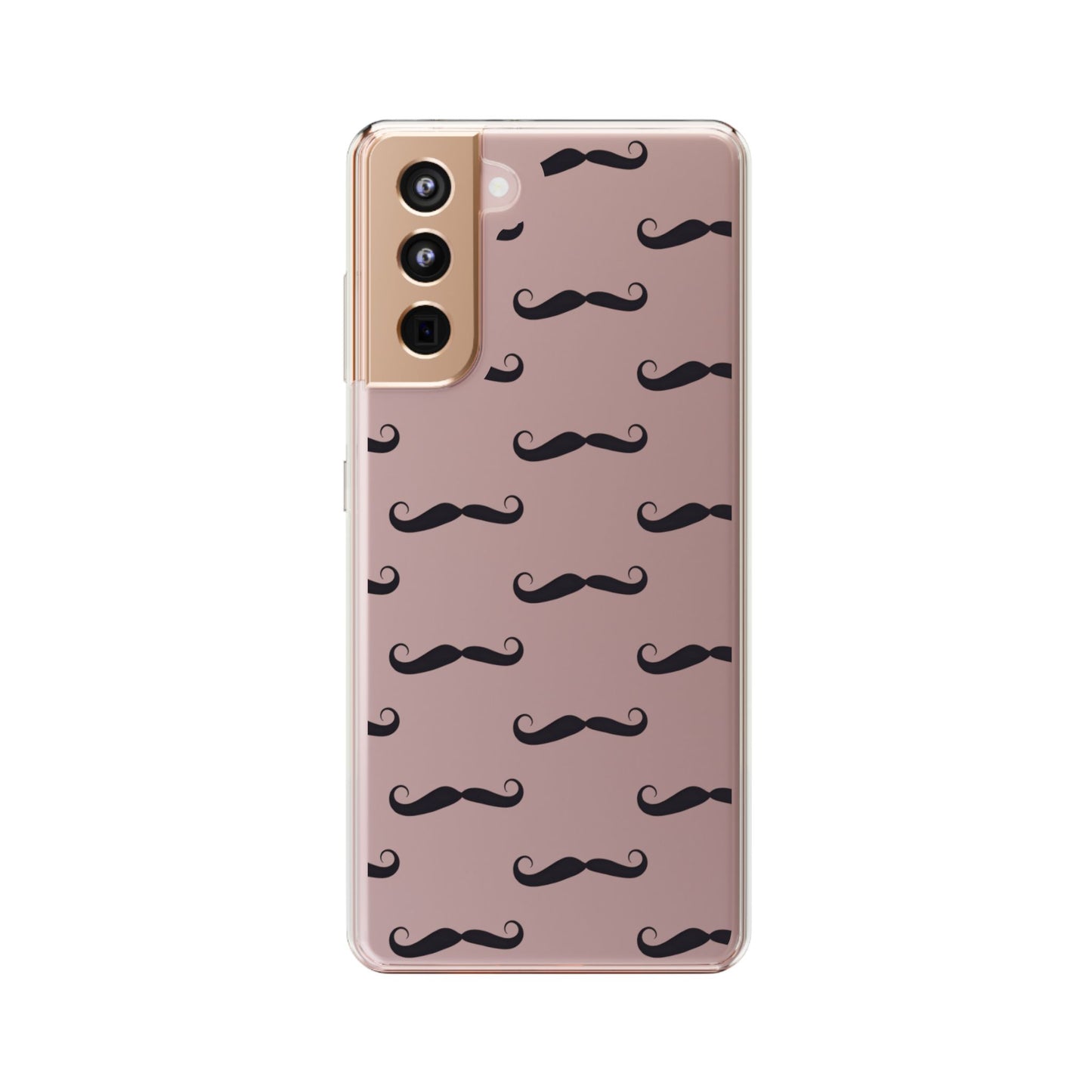 Funny Mustache Clear Phone Case