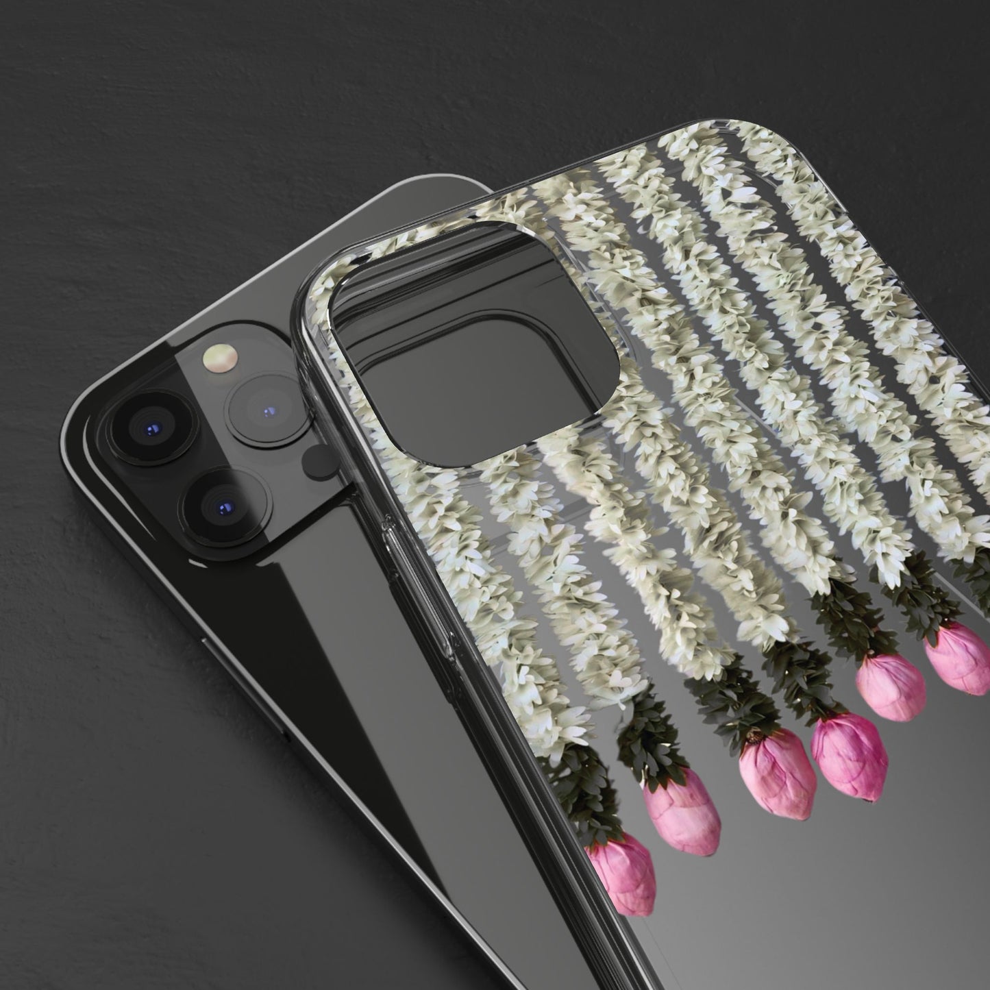 Floral Clear Phone Case - Elegant Flower Design for Spring