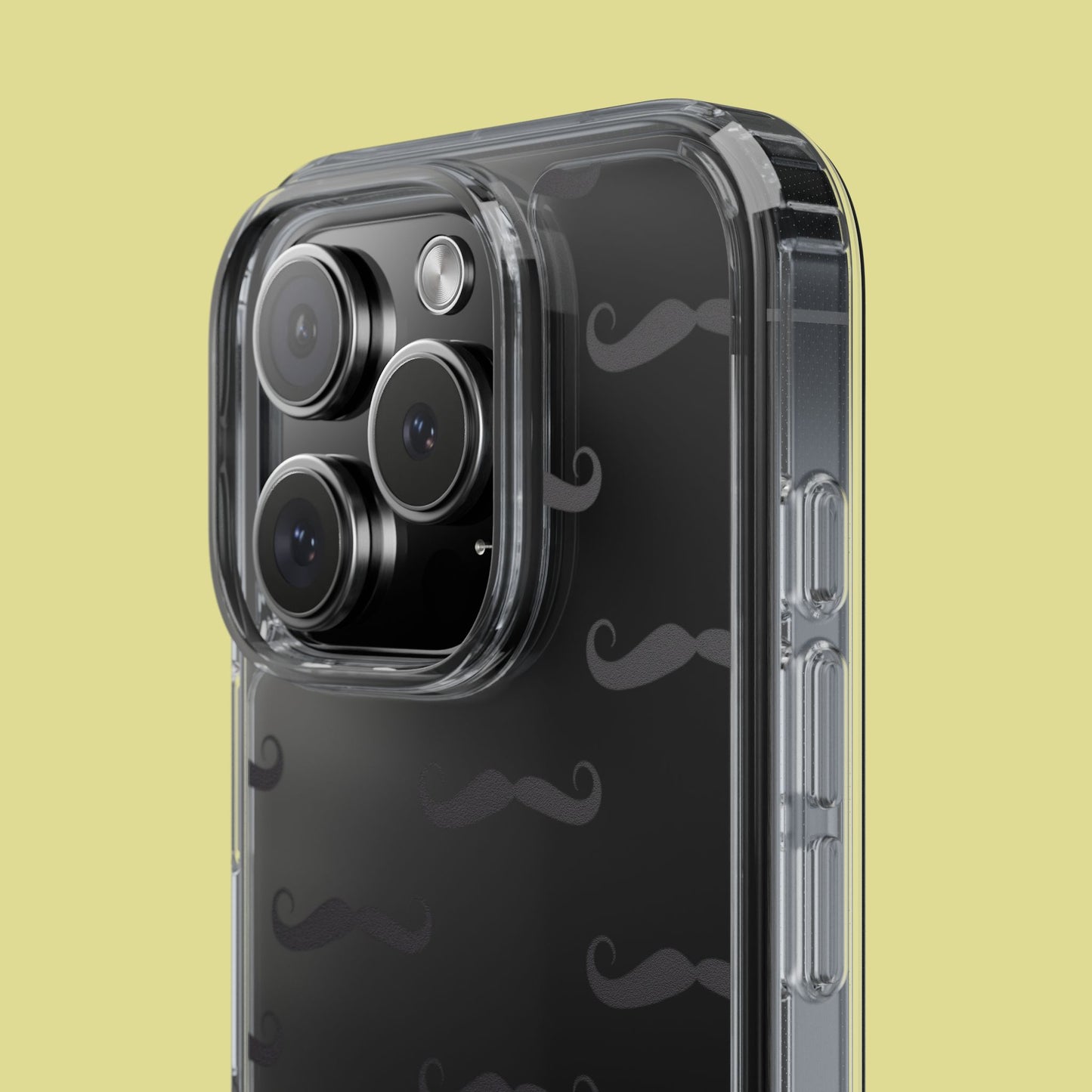 Funny Mustache Clear Phone Case