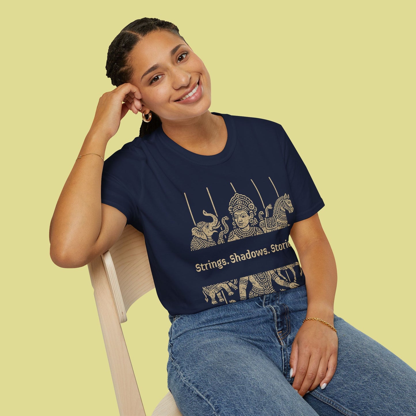 Cultural Graphic T-Shirt – Strings. Shadows. Stories.