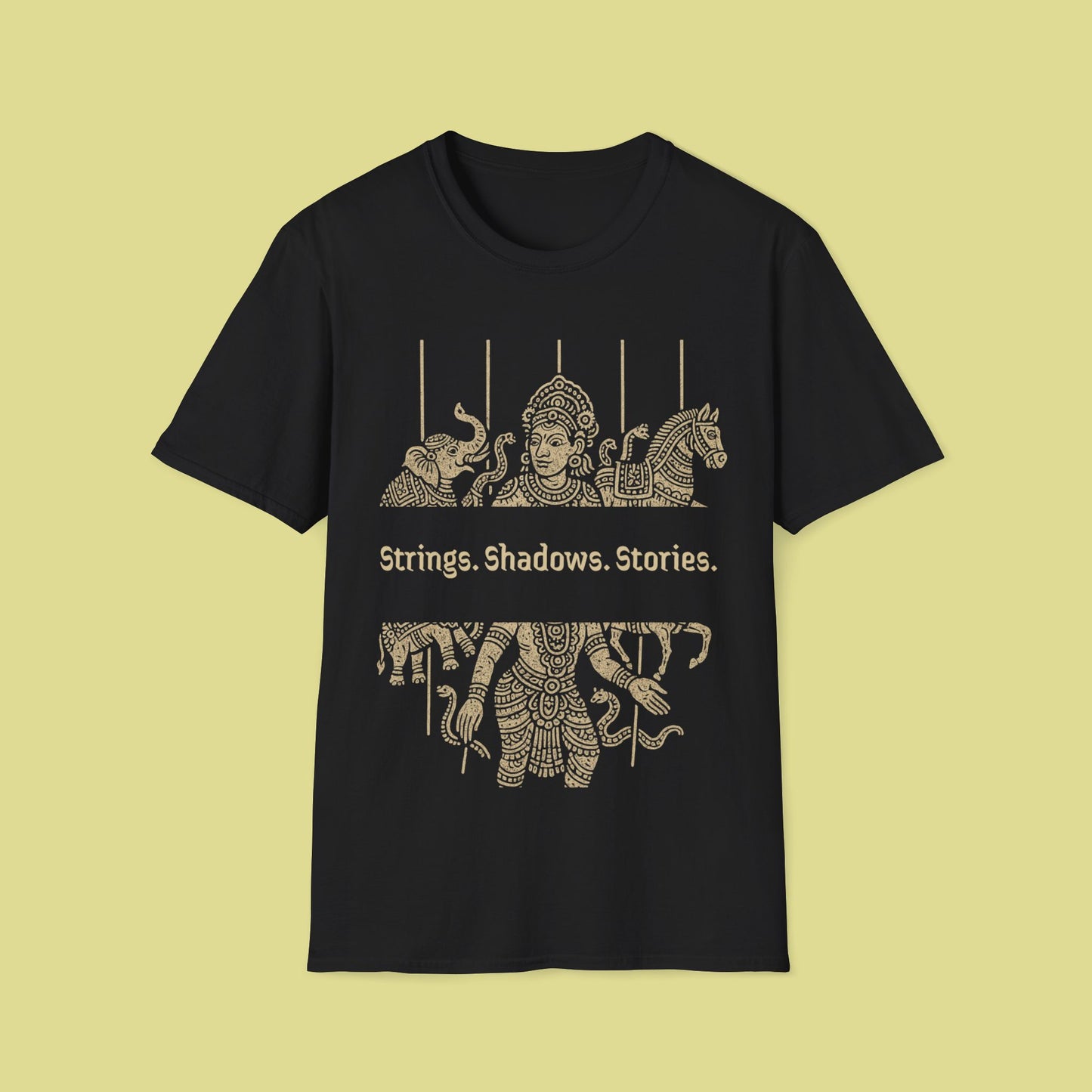 Cultural Graphic T-Shirt – Strings. Shadows. Stories.