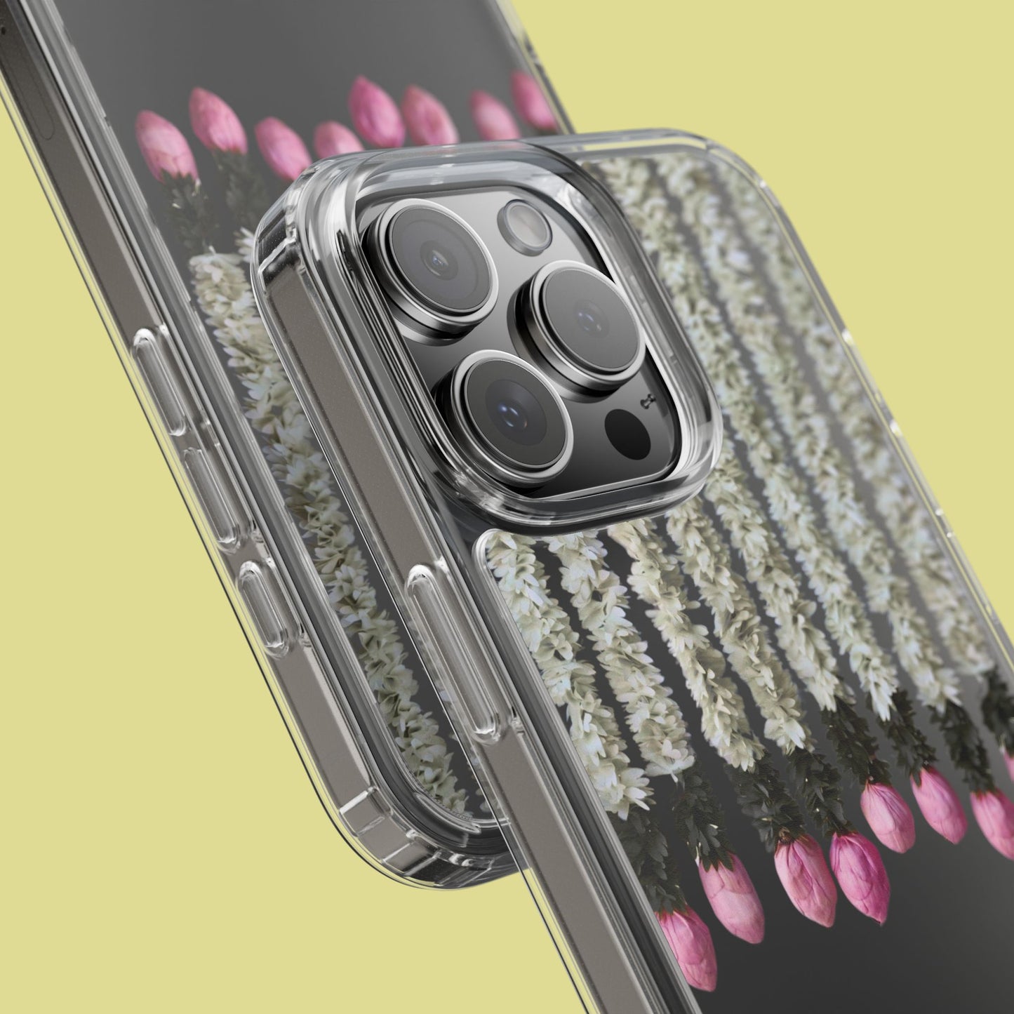 Floral Clear Phone Case - Elegant Flower Design for Spring
