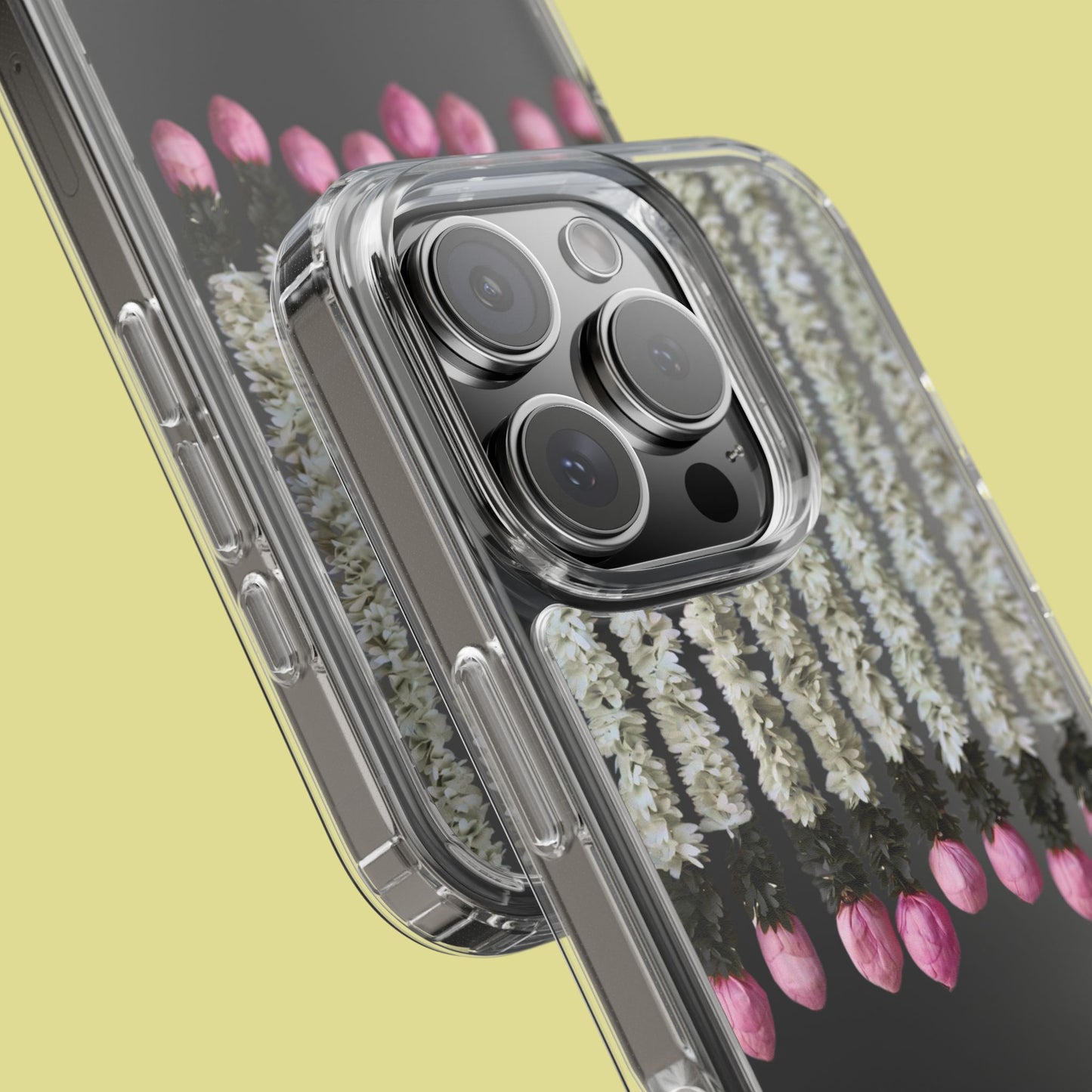 Floral Clear Phone Case - Elegant Flower Design for Spring