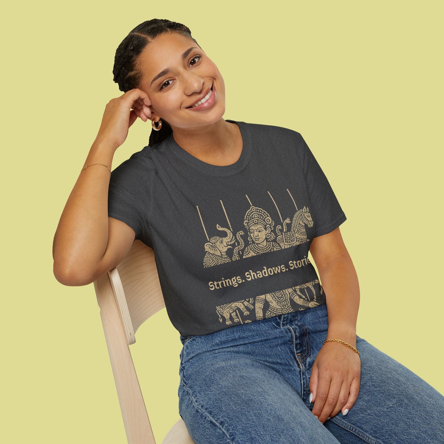 Cultural Graphic T-Shirt – Strings. Shadows. Stories.
