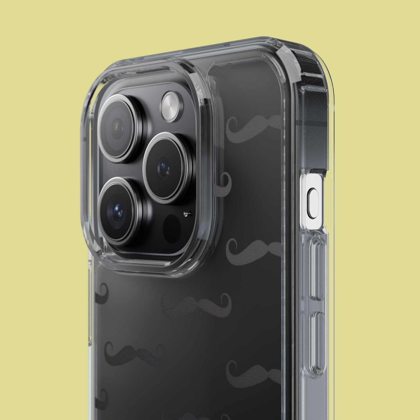 Funny Mustache Clear Phone Case