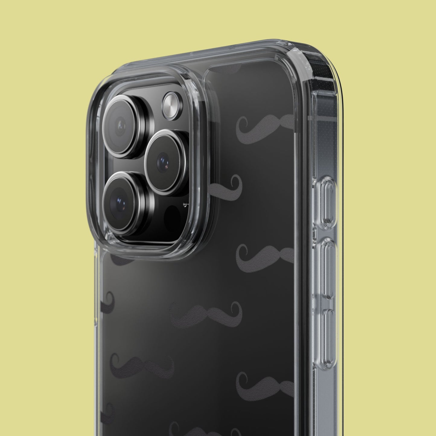 Funny Mustache Clear Phone Case