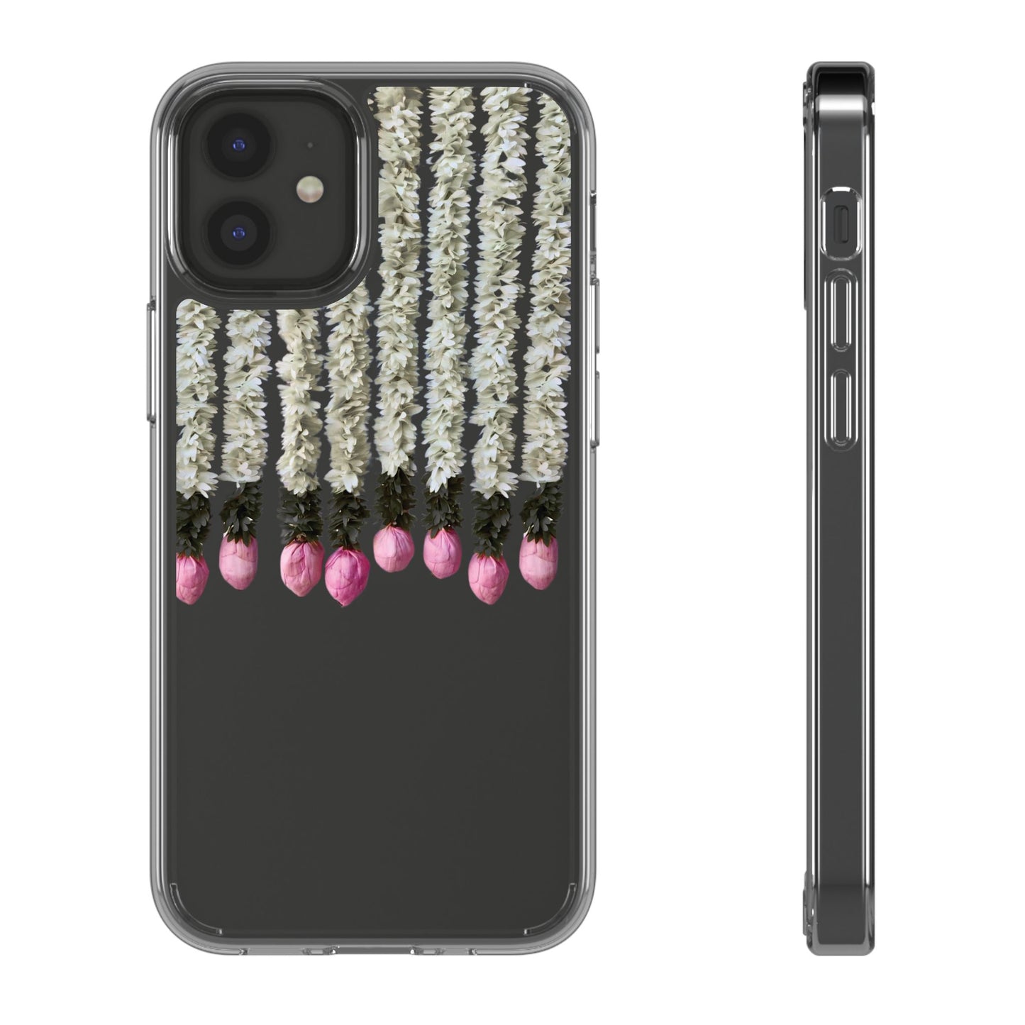 Floral Clear Phone Case - Elegant Flower Design for Spring