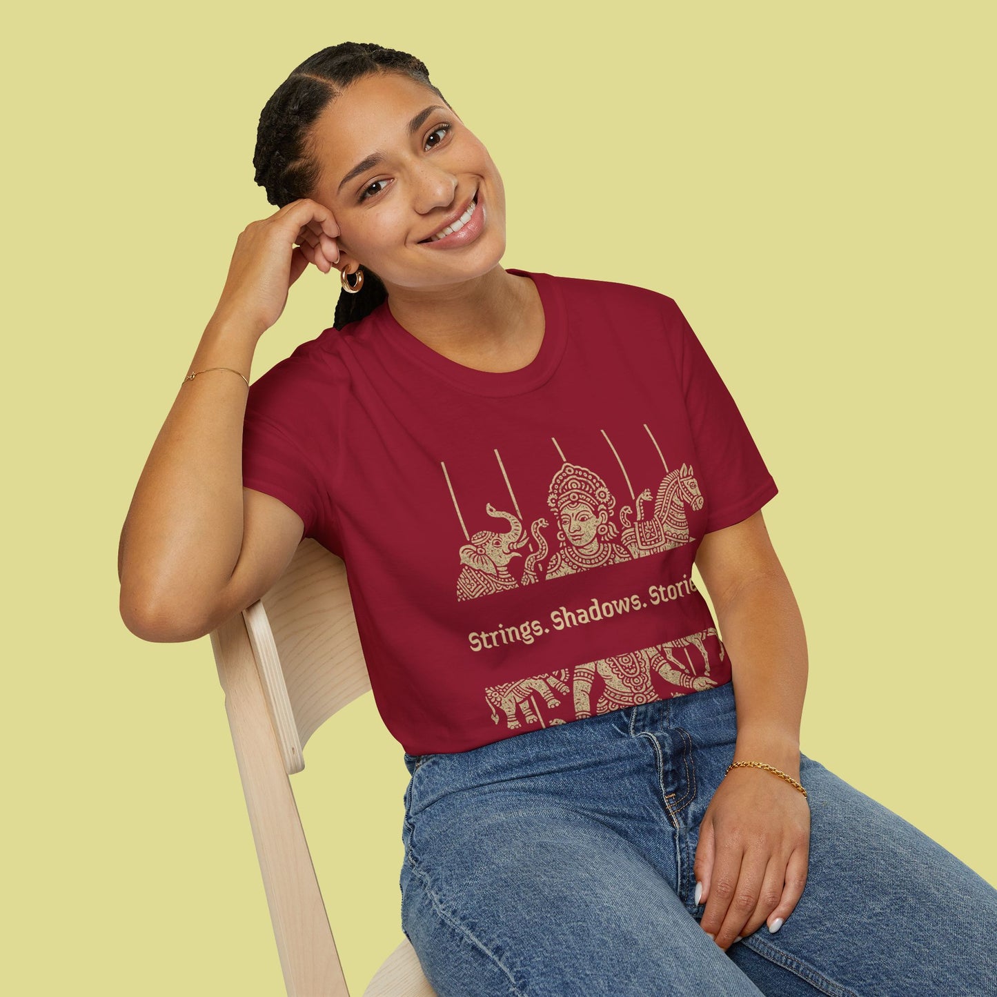 Cultural Graphic T-Shirt – Strings. Shadows. Stories.