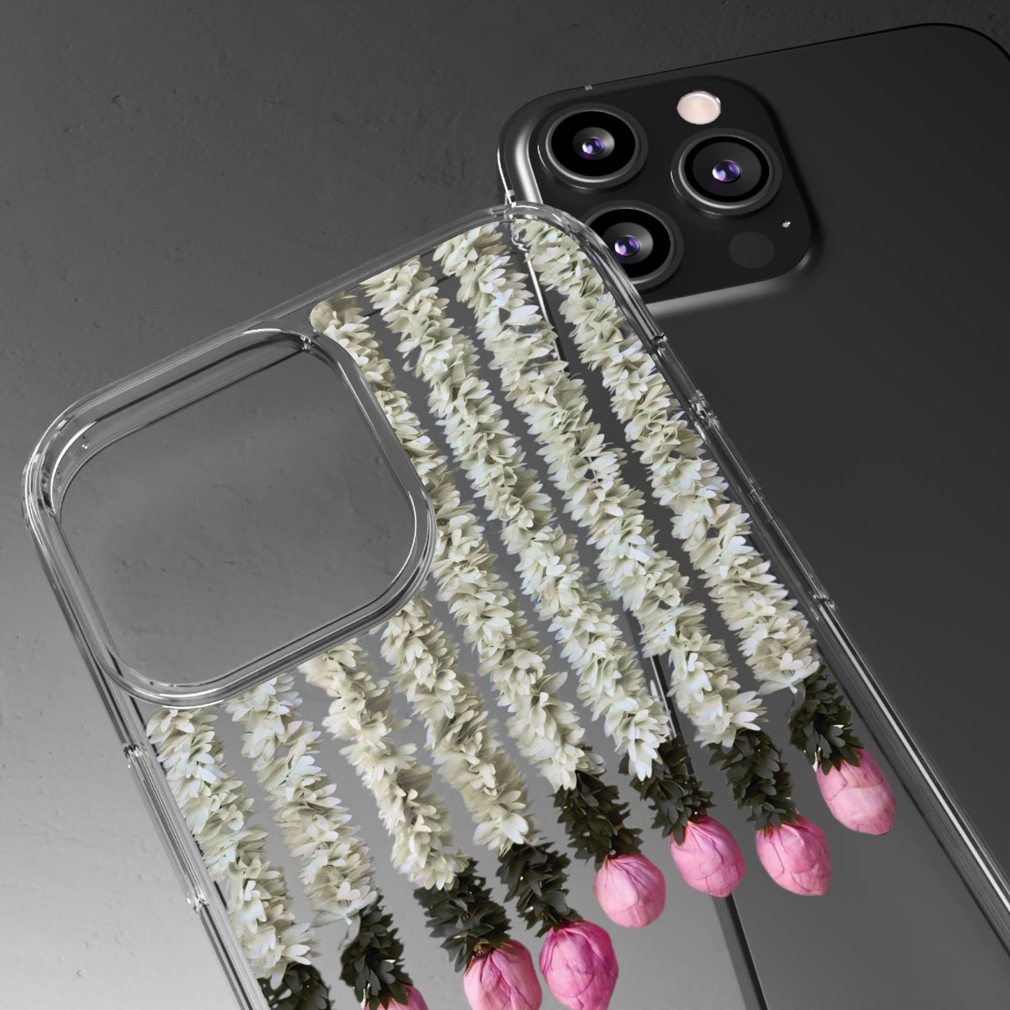 Floral Clear Phone Case - Elegant Flower Design for Spring