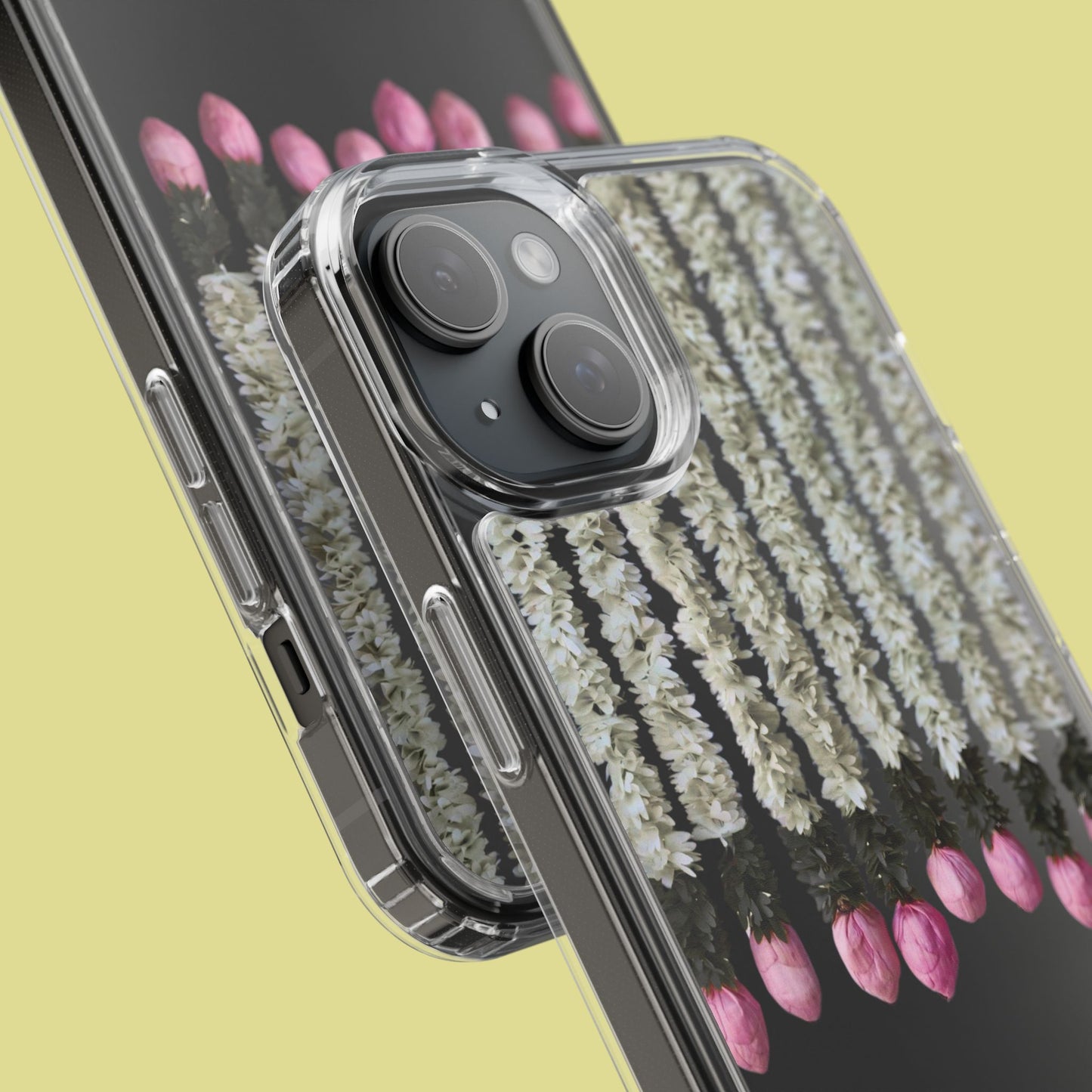 Floral Clear Phone Case - Elegant Flower Design for Spring