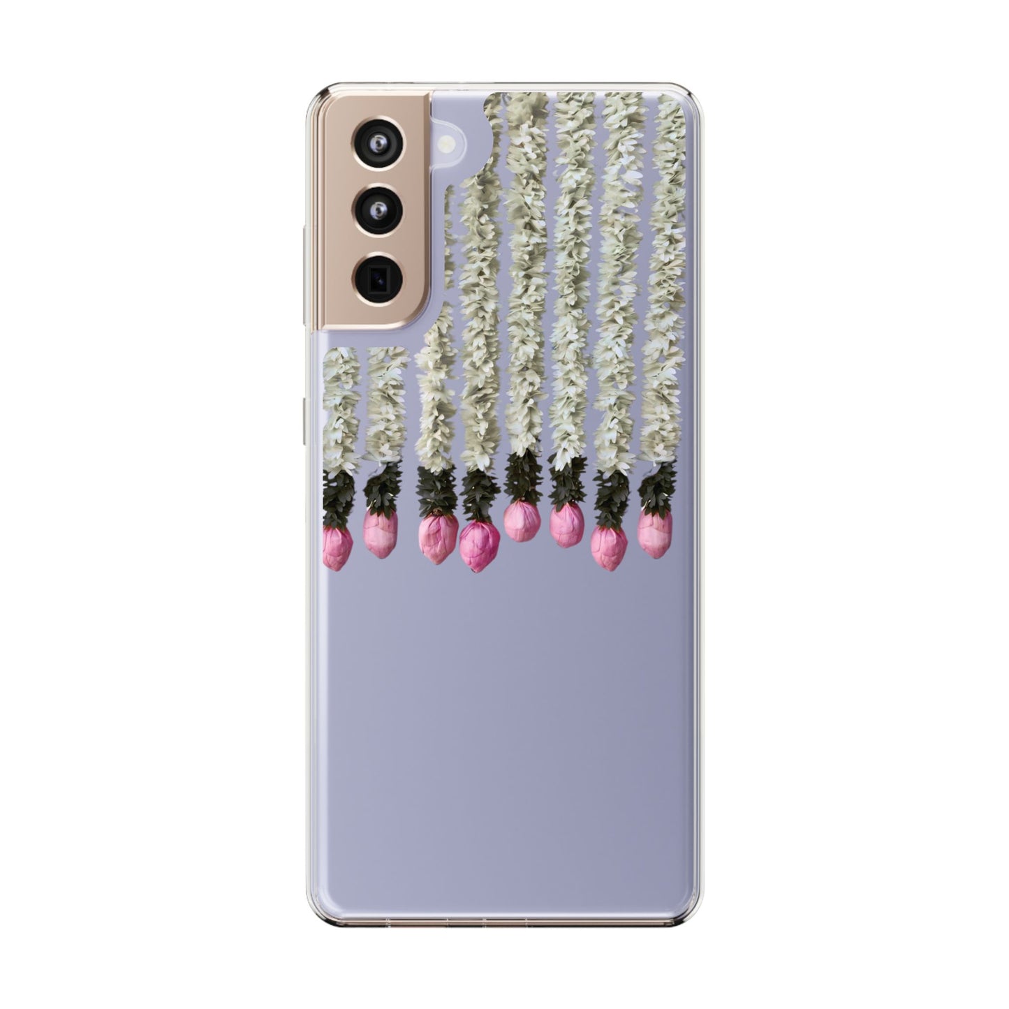 Floral Clear Phone Case - Elegant Flower Design for Spring