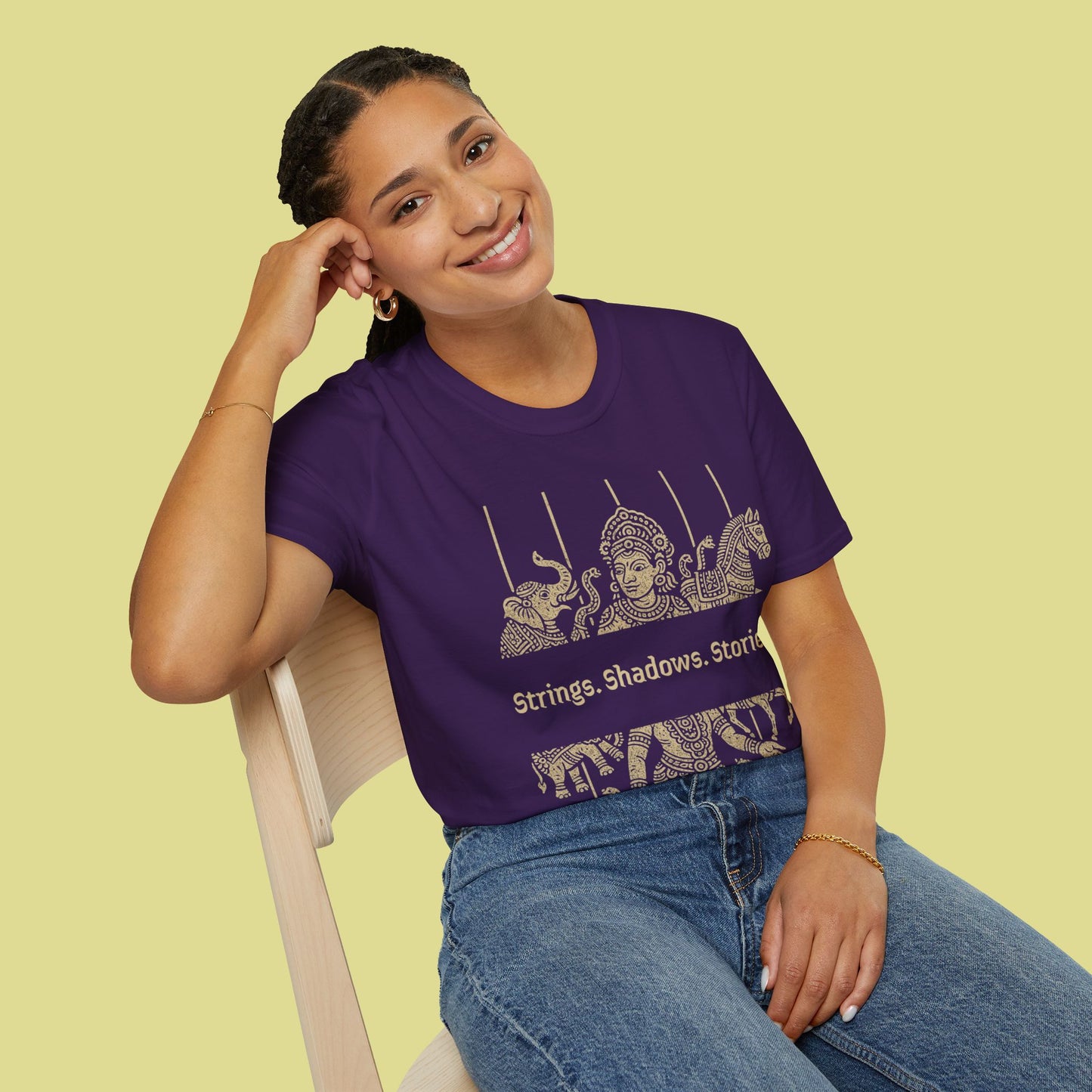 Cultural Graphic T-Shirt – Strings. Shadows. Stories.