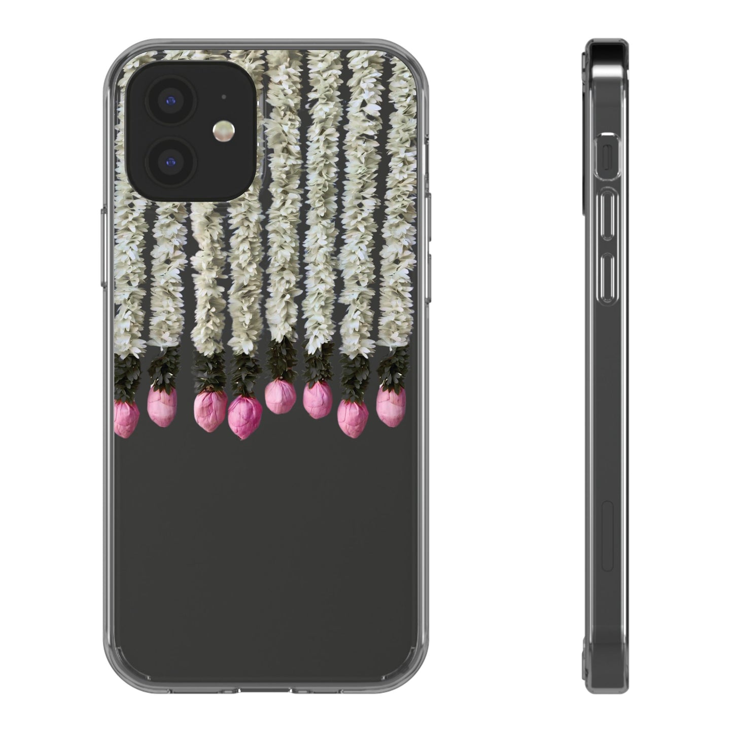 Floral Clear Phone Case - Elegant Flower Design for Spring