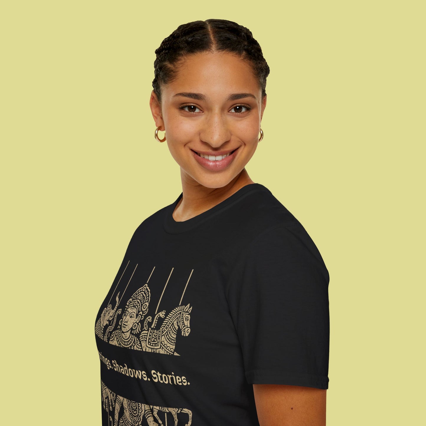 Cultural Graphic T-Shirt – Strings. Shadows. Stories.