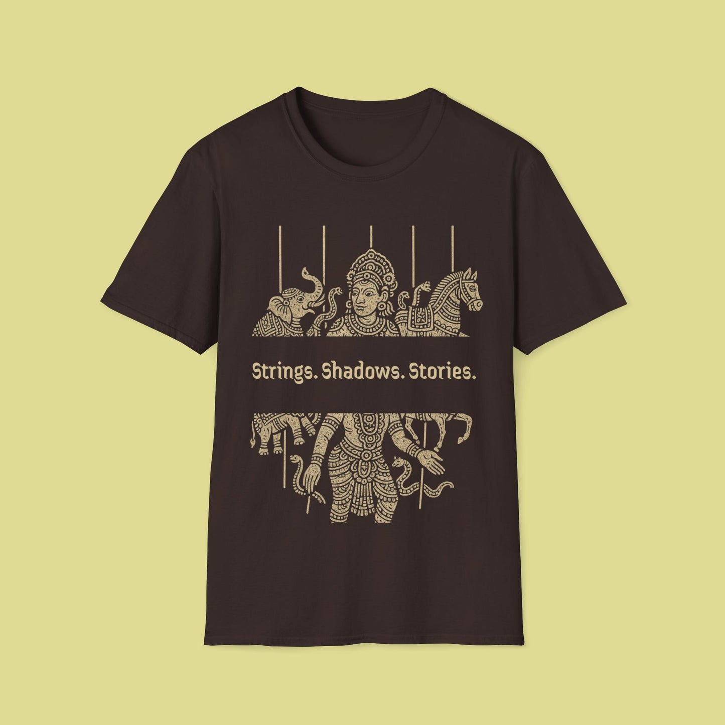 Cultural Graphic T-Shirt – Strings. Shadows. Stories.