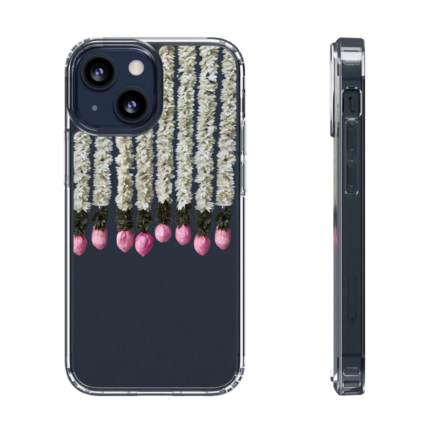 Floral Clear Phone Case - Elegant Flower Design for Spring